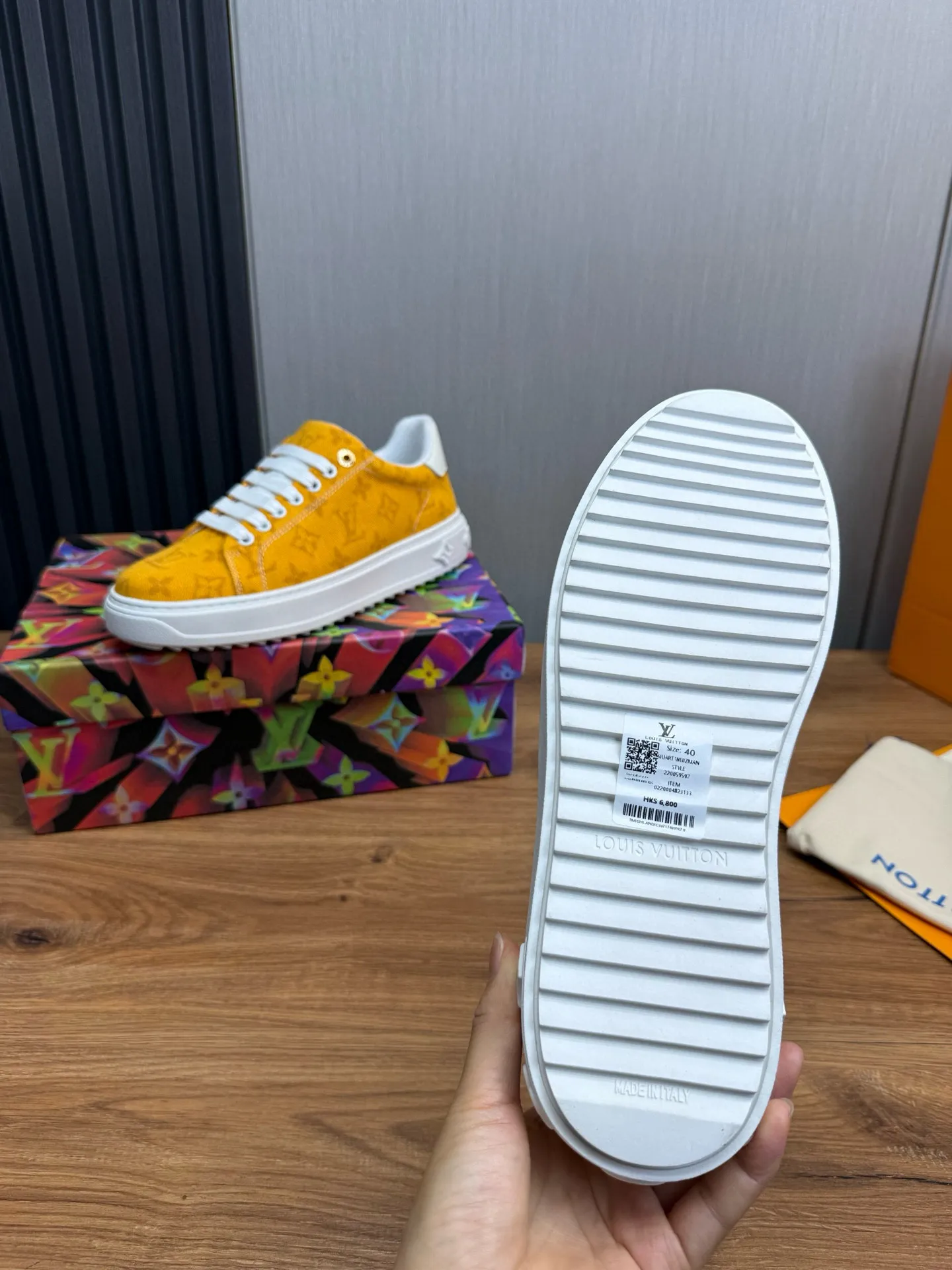 Factory price: 520💰LOUIS VUITTON [Louis VUITTON] The new trendy Lv is on the market🎁, casual and fashionable men's shoes👟The upper is made of imported original fabric + cowhide mesh lining, the original wear-resistant rubber outsole, the version is simple and elegant, exclusive for trendy men. Code number: 38-44, customized 45, 46